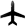 іконка літака чорна